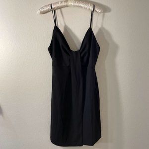 NEW Zara Womens Tunic Blouse Wrap Front Spaghetti Strap Black M Boho Festival
